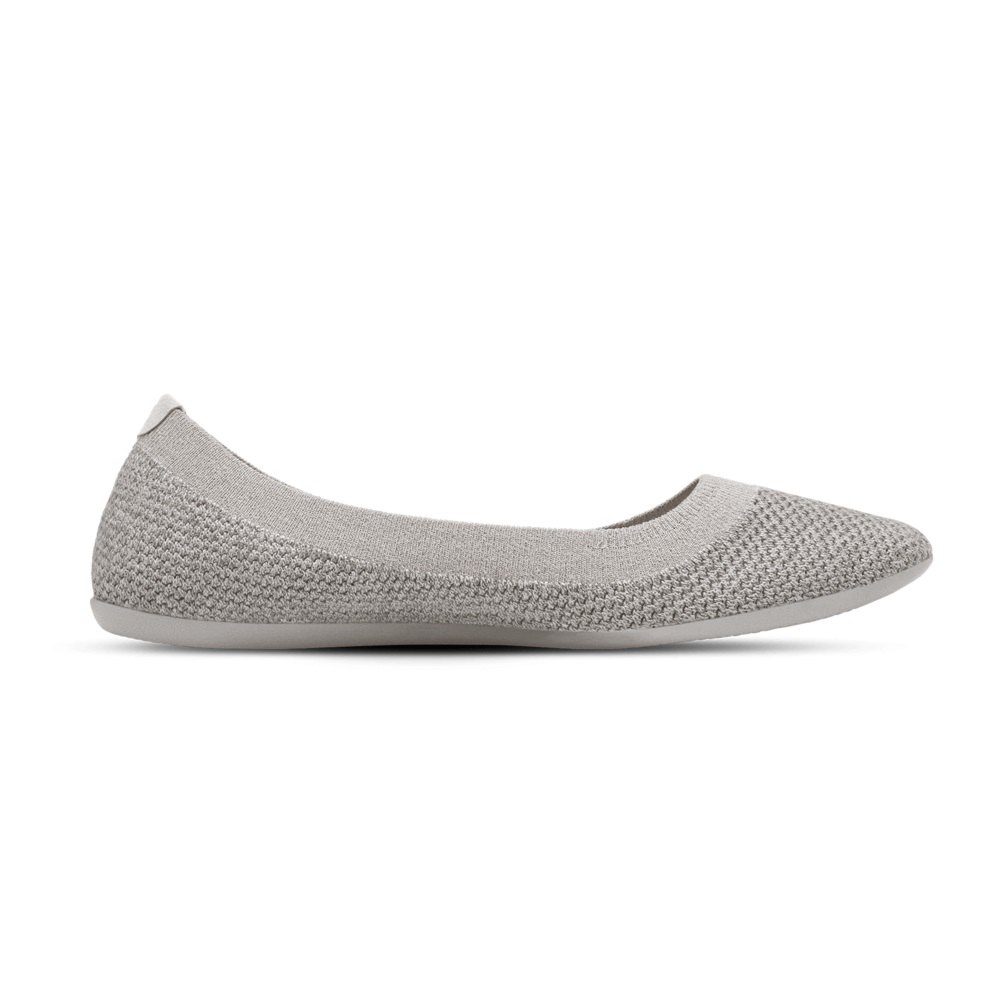 Allbirds Women\'s Flats Grey - Tree Breezers - 70428GKXH